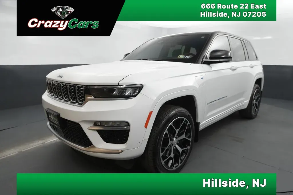 White 2022 Jeep Grand Cherokee 4xe Summit Reserve Sport Utility 4D for sale in Hillside, NJ