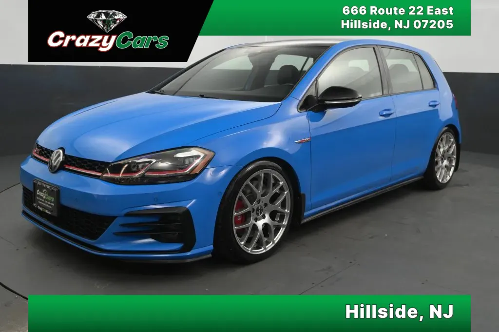 Blue 2021 Volkswagen Golf GTI Autobahn Hatchback Sedan 4D for sale in Hillside, NJ