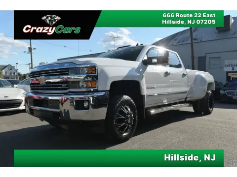 White 2016 Chevrolet Silverado 3500 HD Crew Cab LTZ Pickup 4D 8 ft for sale in Hillside, NJ