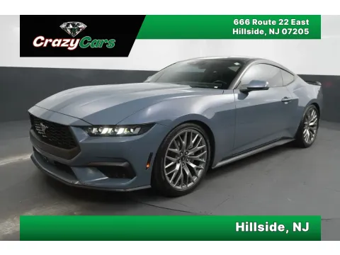 Blue 2024 Ford Mustang EcoBoost Premium Coupe 2D for sale in Hillside, NJ