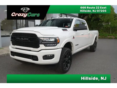 White 2022 Ram 3500 Crew Cab Limited Pickup 4D 8 ft for sale in Hillside, NJ