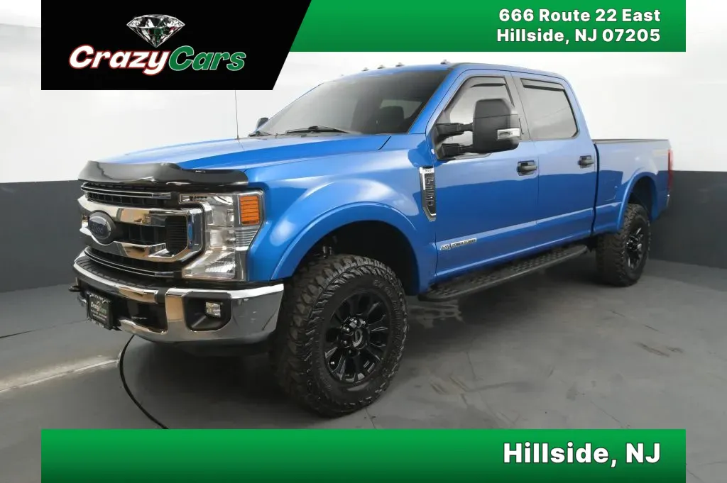 Blue 2021 Ford F250 Super Duty Crew Cab XLT Pickup 4D 6 3/4 ft for sale in Hillside, NJ