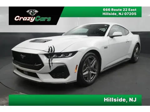 White 2024 Ford Mustang GT Coupe 2D for sale in Hillside, NJ
