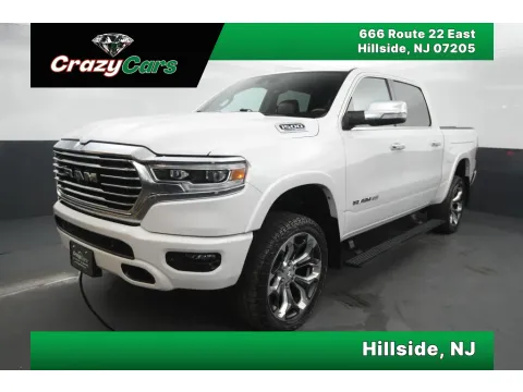 White 2021 Ram 1500 Crew Cab Laramie Longhorn Pickup 4D 5 1/2 ft for sale in Hillside, NJ