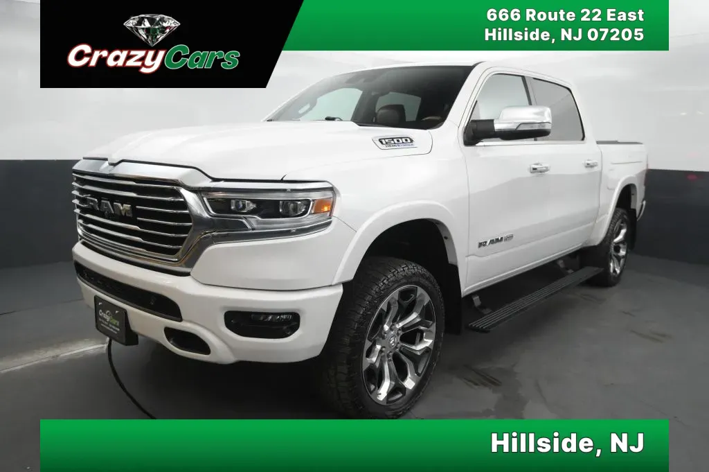 White 2021 Ram 1500 Crew Cab Laramie Longhorn Pickup 4D 5 1/2 ft for sale in Hillside, NJ