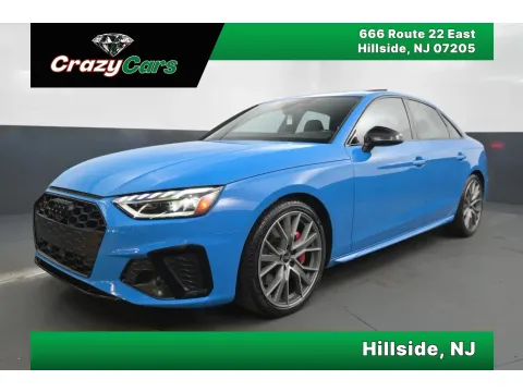 Blue 2022 Audi S4 Premium Plus Sedan 4D for sale in Hillside, NJ
