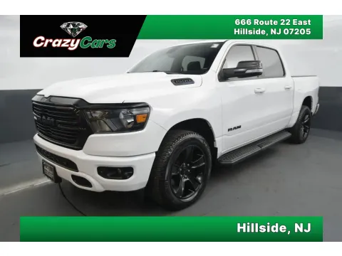 White 2021 Ram 1500 Crew Cab Big Horn Pickup 4D 5 1/2 ft for sale in Hillside, NJ