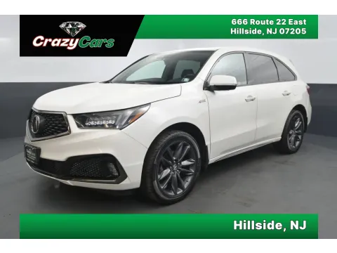 White 2019 Acura MDX SH-AWD w/Technology & A-Spec Pkgs Sport Utility 4D for sale in Hillside, NJ