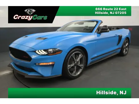 Blue 2022 Ford Mustang GT Premium Convertible 2D for sale in Hillside, NJ