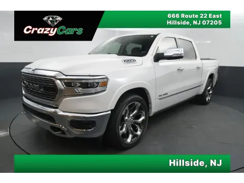 White 2019 Ram 1500 Crew Cab Limited Pickup 4D 5 1/2 ft for sale in Hillside, NJ