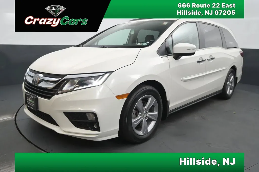 White 2018 Honda Odyssey EX-L w/Navigation & RES Minivan 4D for sale in Hillside, NJ
