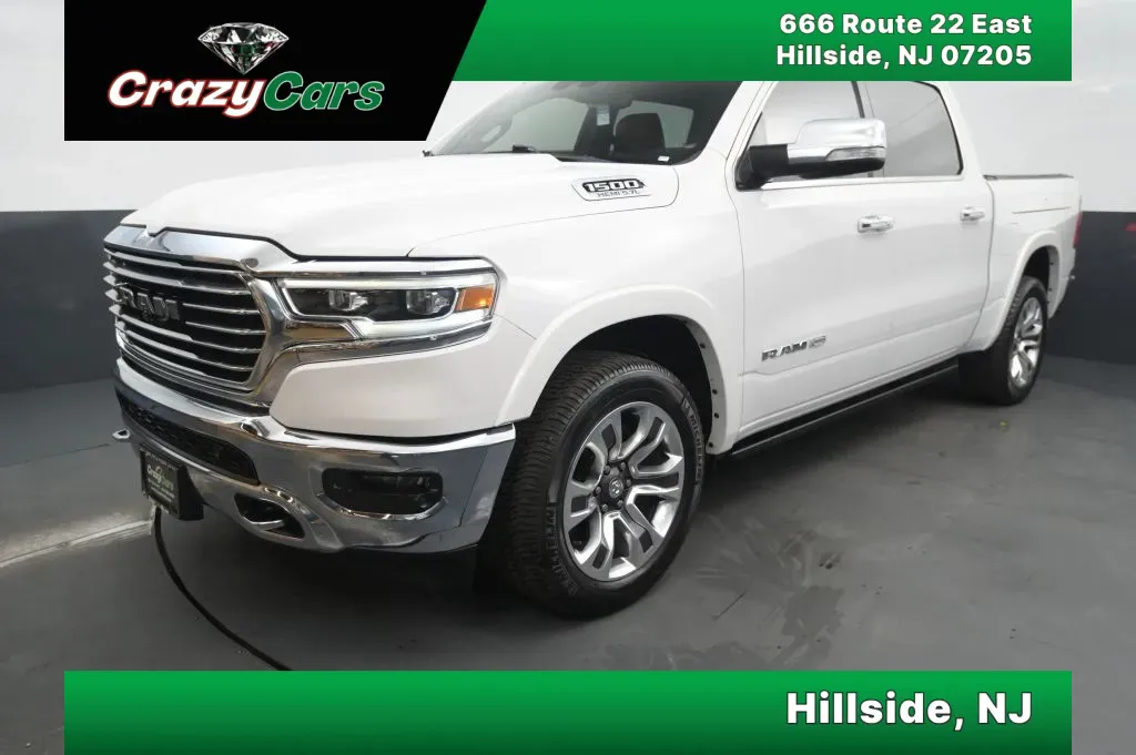 White 2019 Ram 1500 Crew Cab Laramie Longhorn Pickup 4D 5 1/2 ft for sale in Hillside, NJ