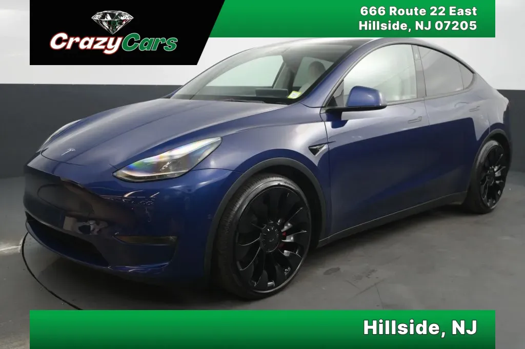 Blue 2022 Tesla Model Y Performance Sport Utility 4D for sale in Hillside, NJ