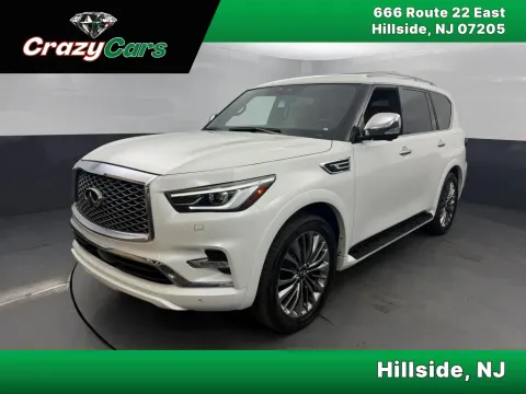 White 2021 INFINITI QX80 SENSORY Sport Utility 4D for sale in Hillside, NJ