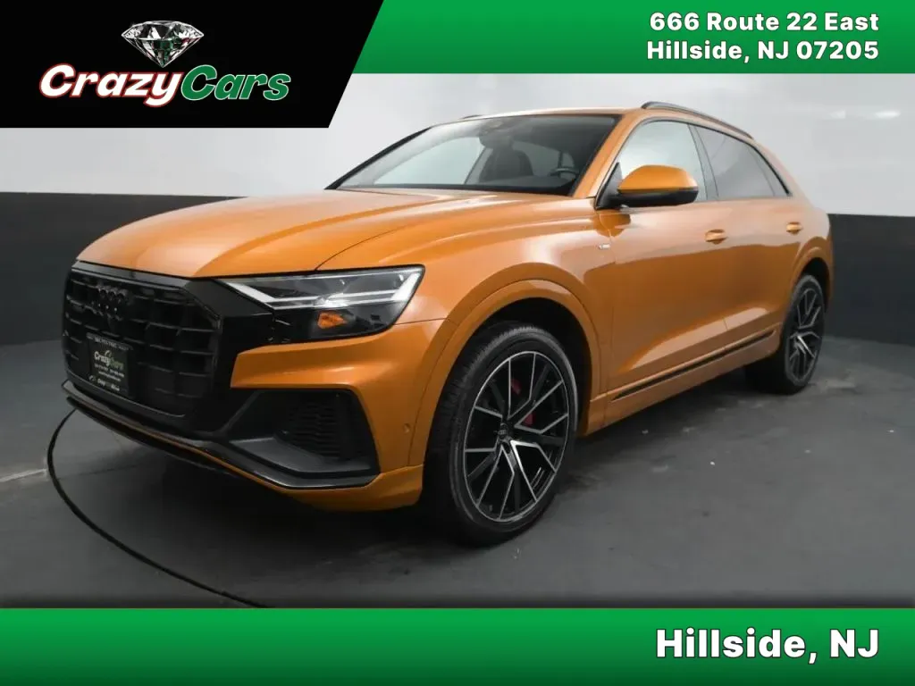 Yellow 2021 Audi Q8 55 TFSI Premium Plus Sport Utility 4D for sale in Hillside, NJ