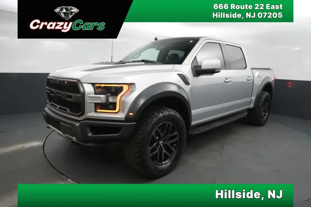 Silver 2019 Ford F-150 SuperCrew Cab Raptor Pickup 4D 5 1/2 ft for sale in Hillside, NJ
