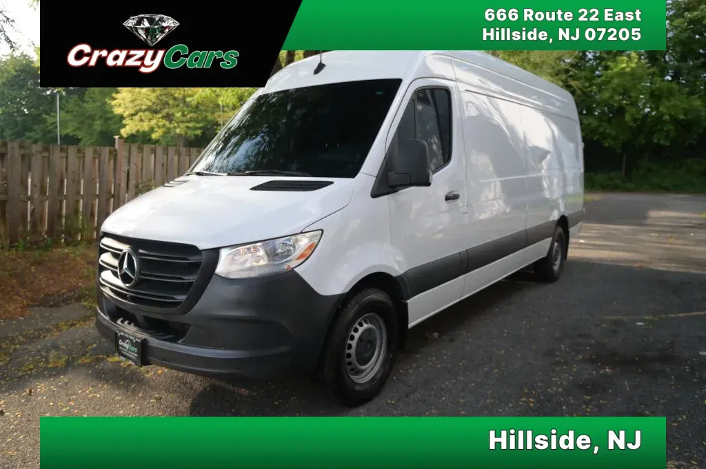 White 2023 Mercedes-Benz Sprinter 2500 Cargo High Roof w/170' WB Van 3D for sale in Hillside, NJ