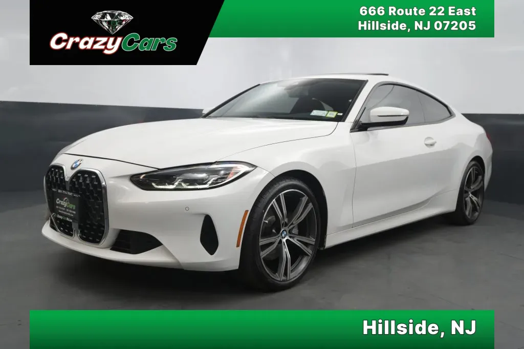 White 2021 BMW 4 Series 430i xDrive Coupe 2D for sale in Hillside, NJ