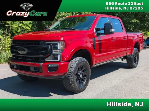 Red 2021 Ford F250 Super Duty Crew Cab Lariat Pickup 4D 6 3/4 ft for sale in Hillside, NJ