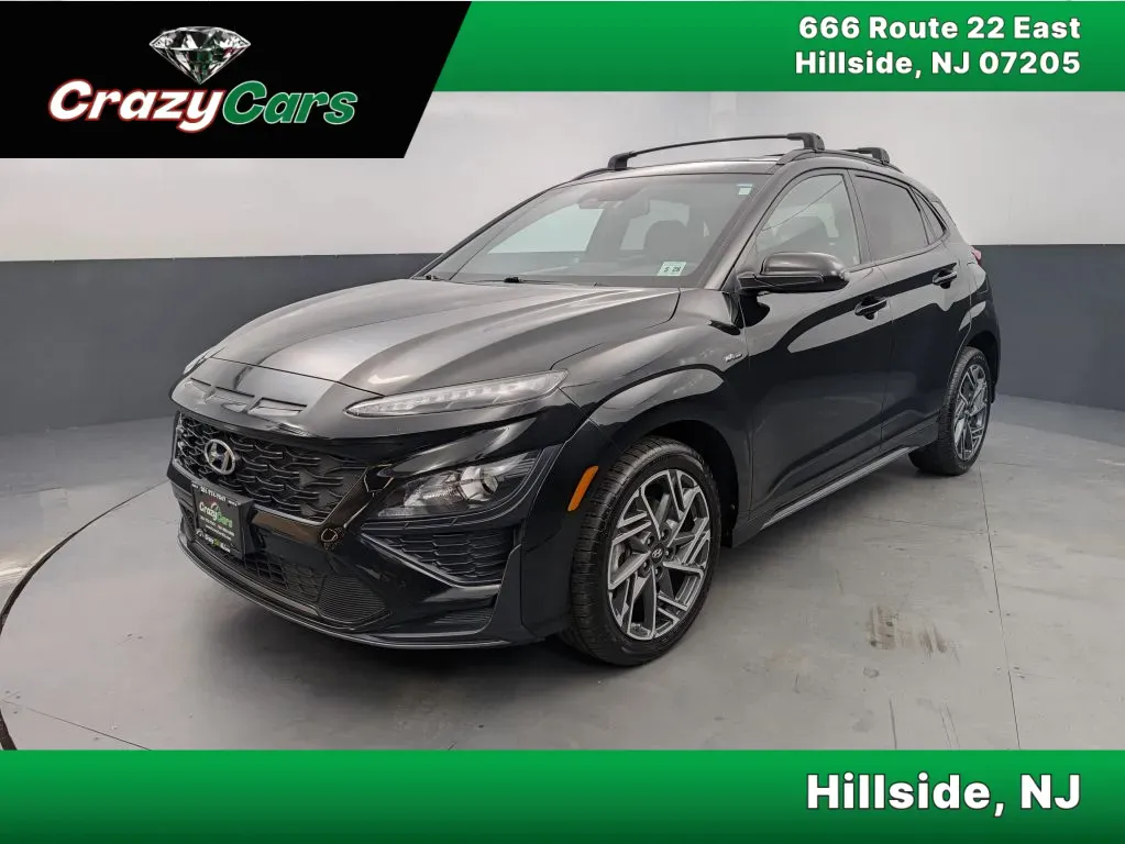 Black 2023 Hyundai Kona N Line Sport Utility 4D for sale in Hillside, NJ