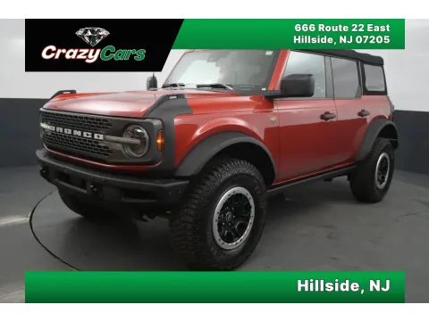 Red 2022 Ford Bronco Badlands Sport Utility 4D for sale in Hillside, NJ