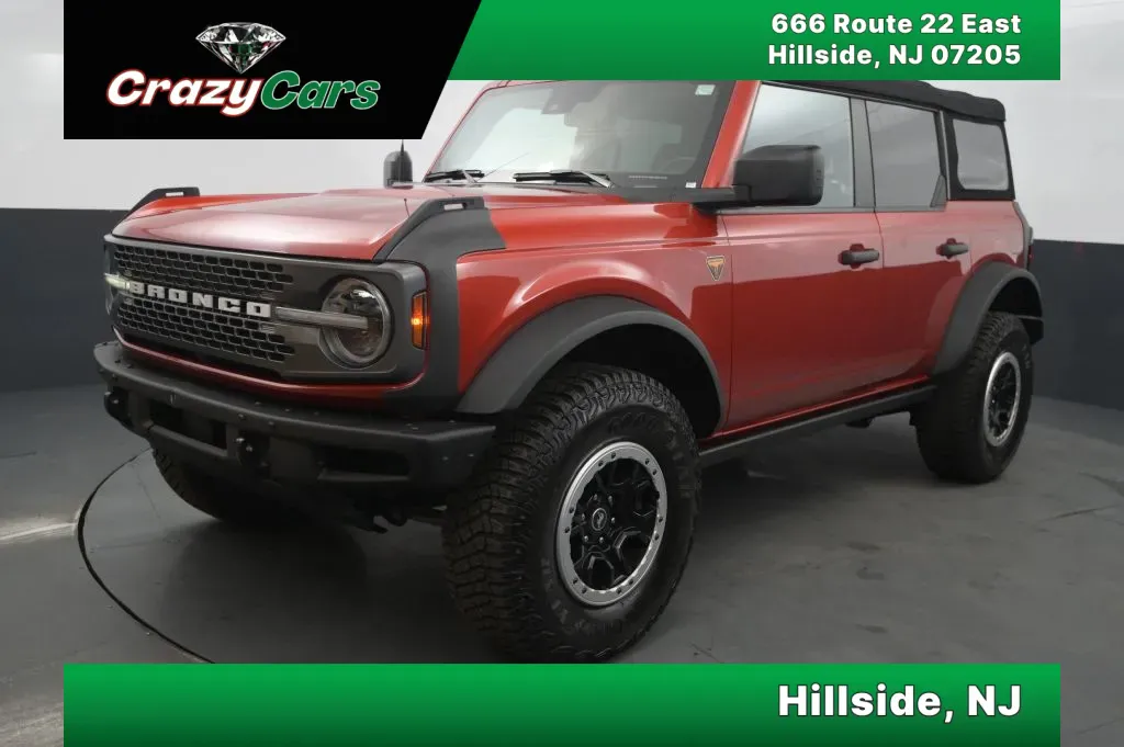 Red 2022 Ford Bronco Badlands Sport Utility 4D for sale in Hillside, NJ