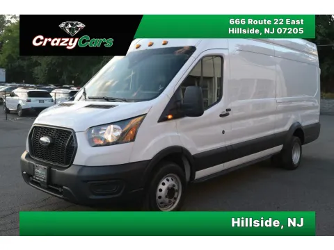 White 2023 Ford Transit 350 HD Cargo Van Extended Length High Roof DRW w/9,950-lb GVWR Van 3D for sale in Hillside, NJ