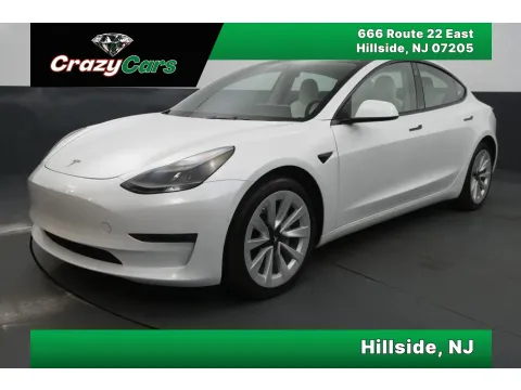 White 2022 Tesla Model 3 Long Range Sedan 4D for sale in Hillside, NJ