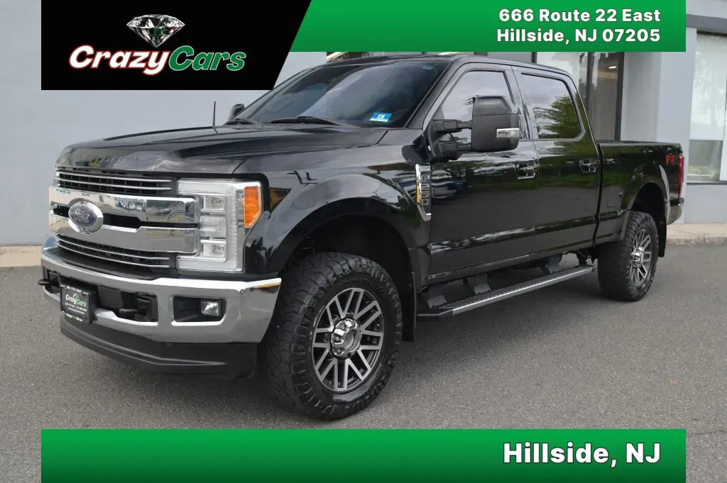 Black 2017 Ford F250 Super Duty Crew Cab Lariat Pickup 4D 6 3/4 ft for sale in Hillside, NJ