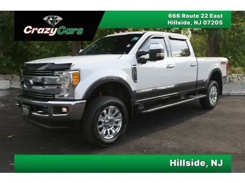White 2017 Ford F350 Super Duty Crew Cab Lariat Pickup 4D 6 3/4 ft for sale in Hillside, NJ