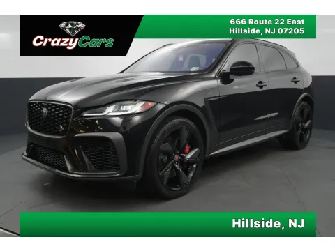 Black 2021 Jaguar F-PACE SVR Sport Utility 4D for sale in Hillside, NJ