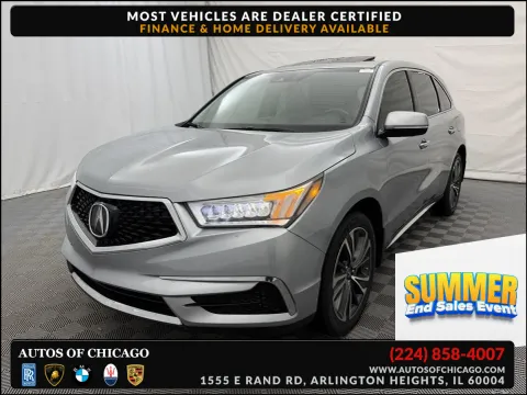 Silver 2020 Acura MDX w/Technology Pkg for sale in Arlington Heights, IL