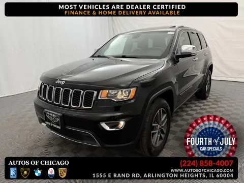 Black 2018 Jeep Grand Cherokee Limited for sale in Arlington Heights, IL