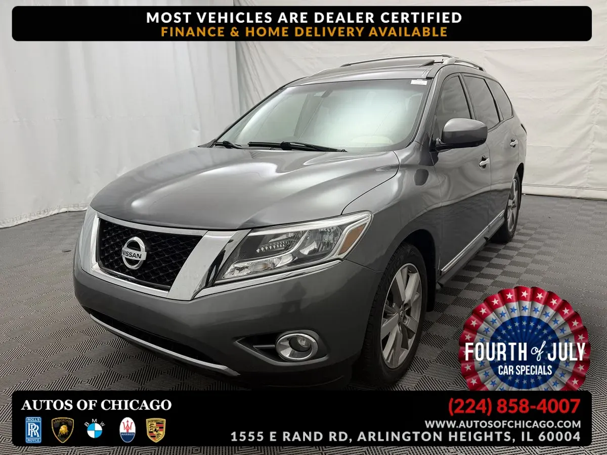 Gray 2016 Nissan Pathfinder Platinum for sale in Arlington Heights, IL