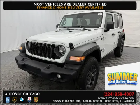 White 2025 Jeep Wrangler Sport S for sale in Arlington Heights, IL