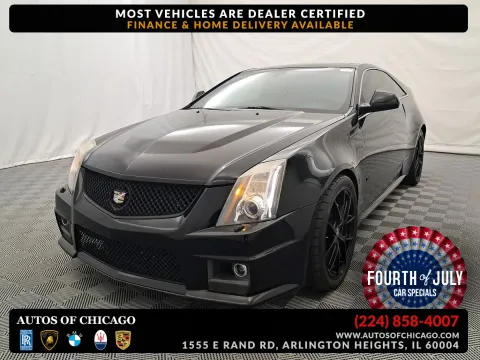 Black 2013 Cadillac CTS-V Coupe for sale in Arlington Heights, IL