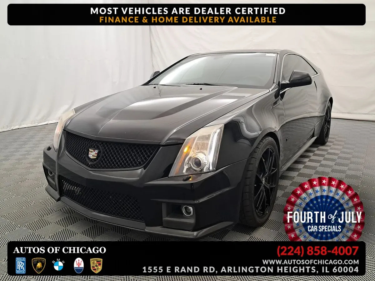 Black 2013 Cadillac CTS-V Coupe for sale in Arlington Heights, IL