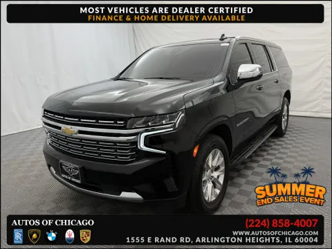 Black 2021 Chevrolet Suburban Premier for sale in Arlington Heights, IL