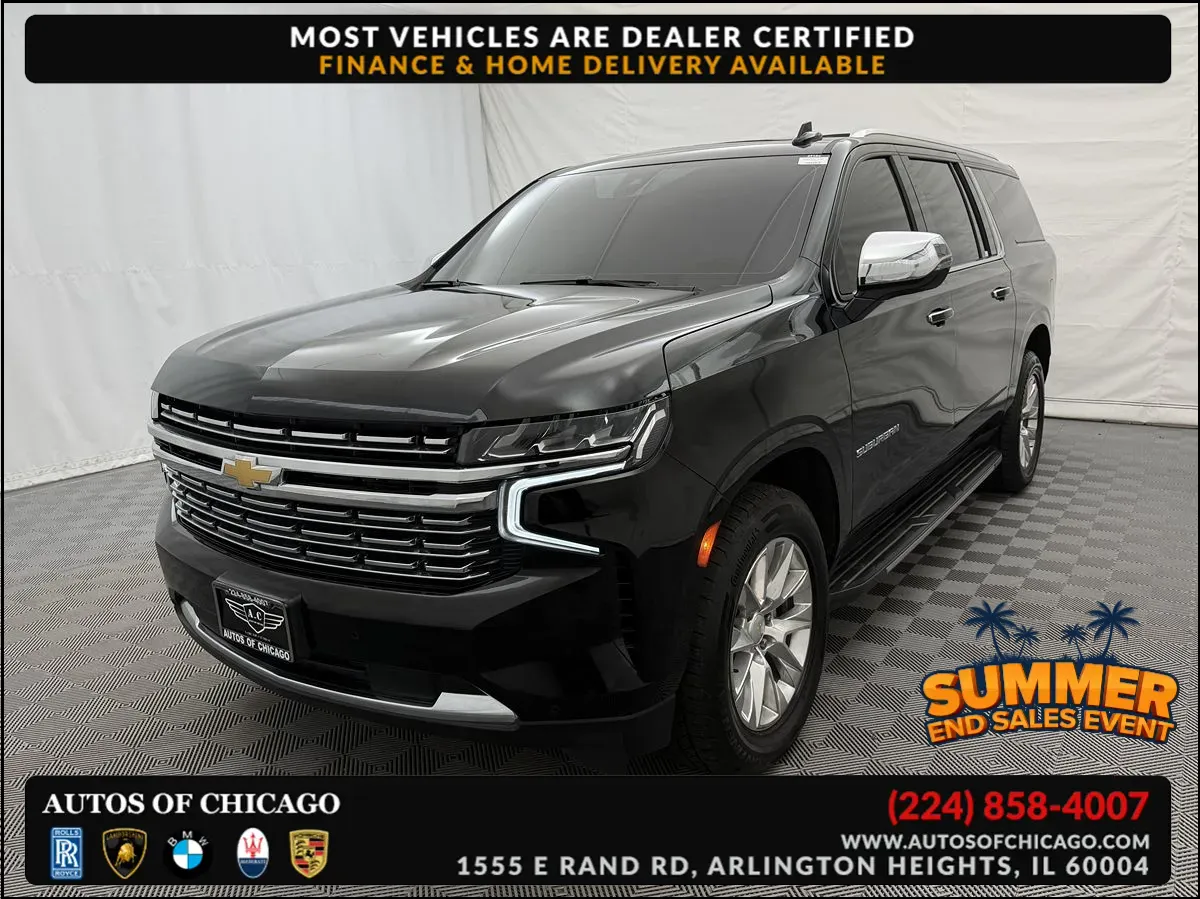 Black 2021 Chevrolet Suburban Premier for sale in Arlington Heights, IL