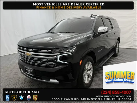 Black 2021 Chevrolet Suburban Premier for sale in Arlington Heights, IL