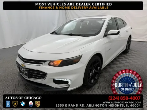 White 2022 Chevrolet Malibu LT for sale in Arlington Heights, IL