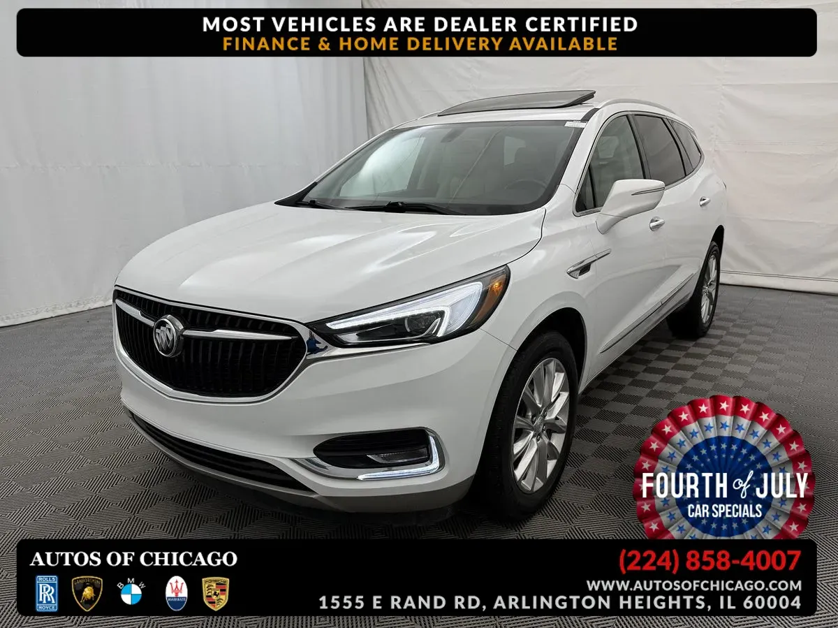 White 2021 Buick Enclave Essence for sale in Arlington Heights, IL