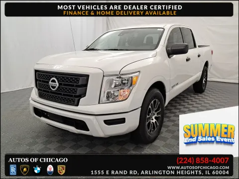 White 2023 Nissan Titan SV for sale in Arlington Heights, IL