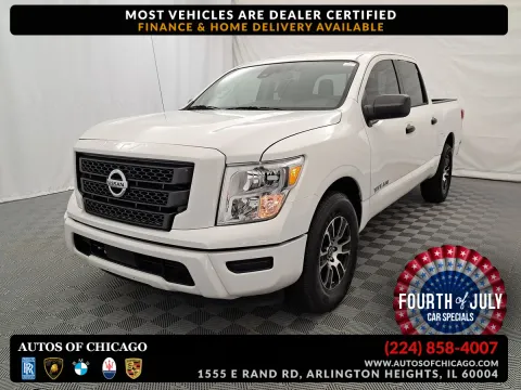 White 2023 Nissan Titan SV for sale in Arlington Heights, IL