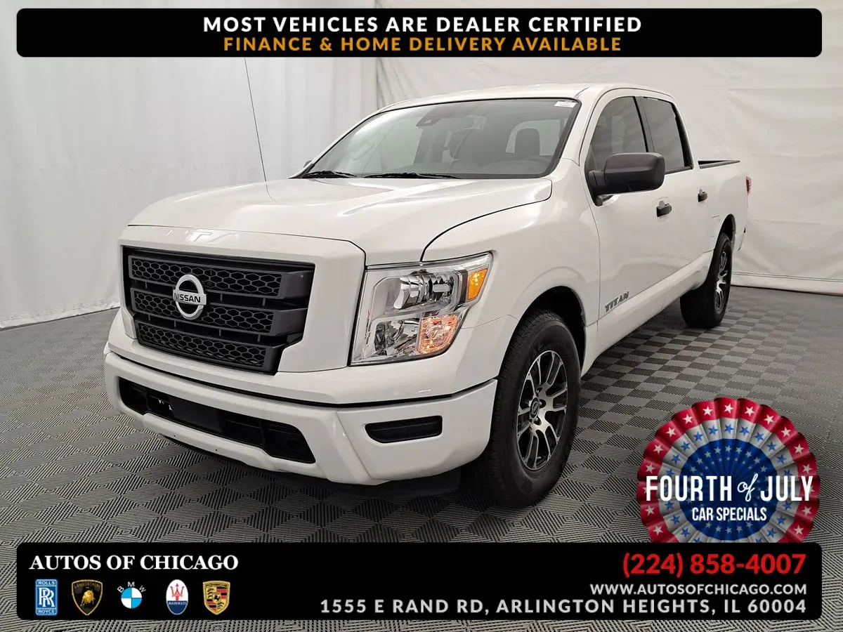 White 2023 Nissan Titan SV for sale in Arlington Heights, IL