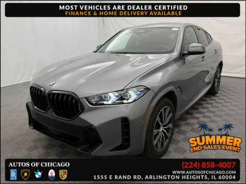 Gray 2025 BMW X6 xDrive40i for sale in Arlington Heights, IL