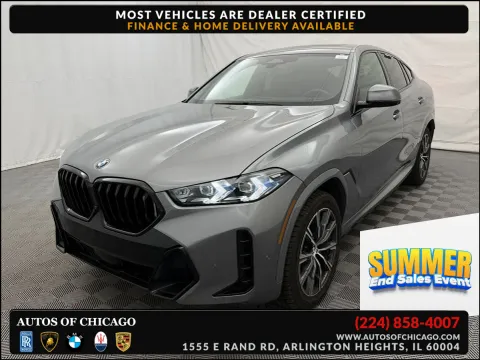Gray 2025 BMW X6 xDrive40i for sale in Arlington Heights, IL