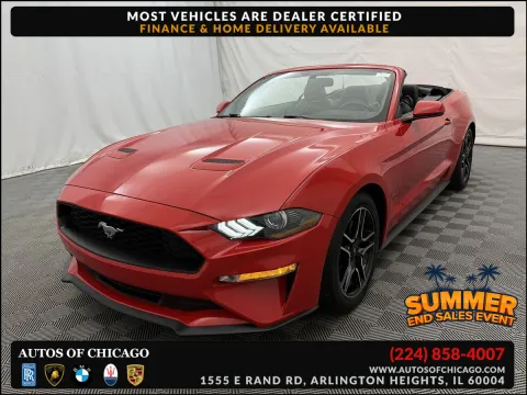 Red 2020 Ford Mustang EcoBoost Premium for sale in Arlington Heights, IL