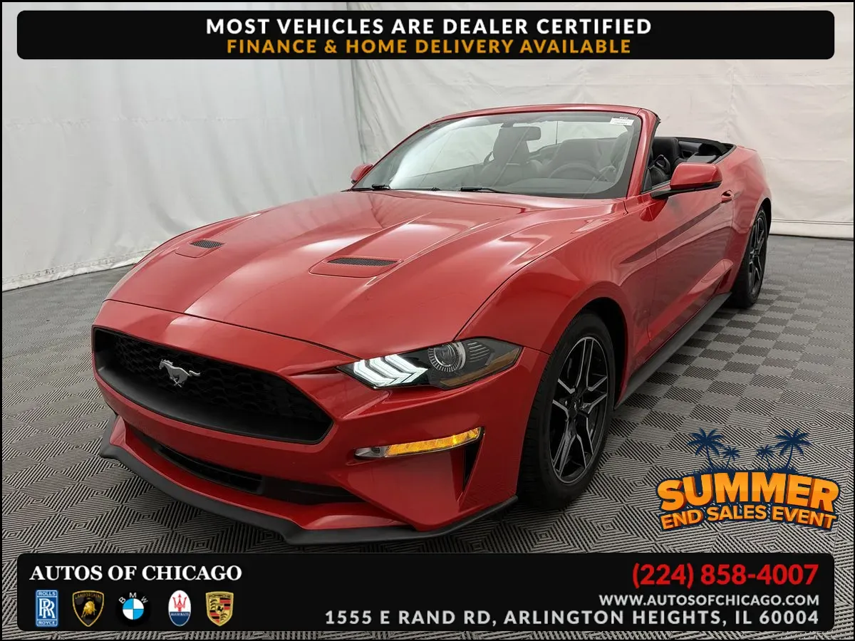 Red 2020 Ford Mustang EcoBoost Premium for sale in Arlington Heights, IL