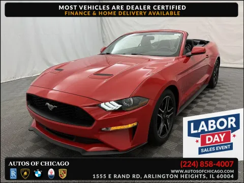 Red 2020 Ford Mustang EcoBoost Premium for sale in Arlington Heights, IL